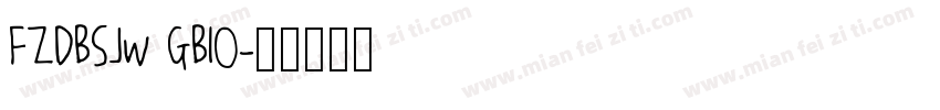 FZDBSJw GB1O字体转换